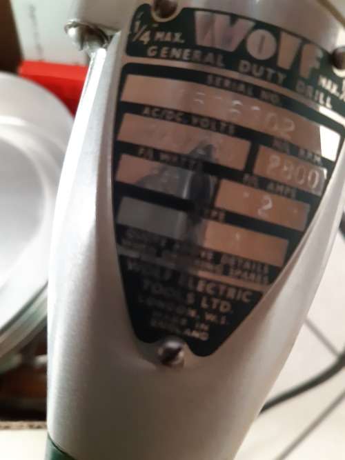 Vintage WOLF OK2c Electric Drill