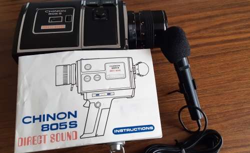 Chinon 805 S Direct Sound Movie Camera in original Carrying Case