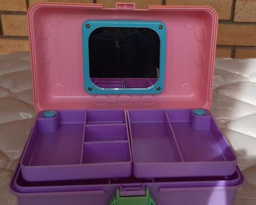 Vintage 1991 Redbox Tinkerbell Makeup Jewelry Case