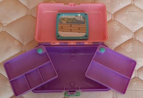 Vintage 1991 Redbox Tinkerbell Makeup Jewelry Case