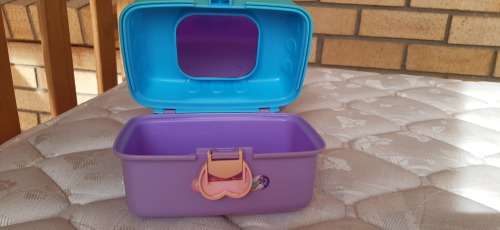 Vintage 1992 Redbox Tinkerbell Makeup Jewelry Case