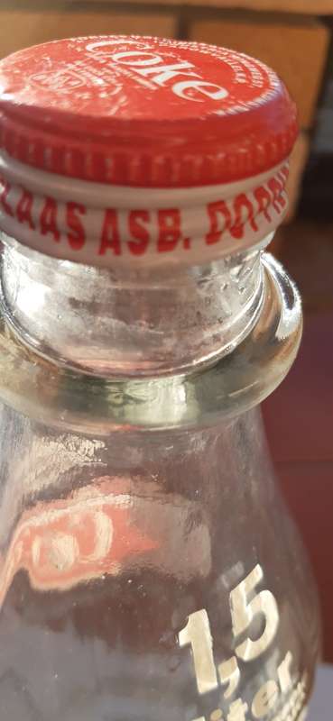 Vintage Collectible 1.5 litre Coke/Coca-Cola Glass Bottle English / Afrikaans