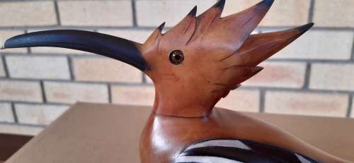 Collectable HOOPOE BIRD (Wood Carved and Hand Painted) #161