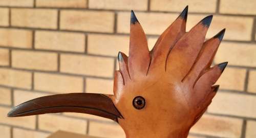 Collectable HOOPOE BIRD (Wood Carved and Hand Painted) #1393