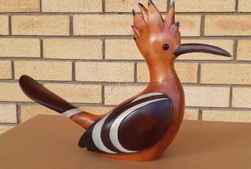 Collectable HOOPOE BIRD (Wood Carved and Hand Painted) #1393