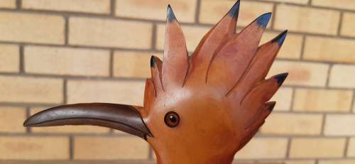 Collectable HOOPOE BIRD (Wood Carved and Hand Painted) #1393