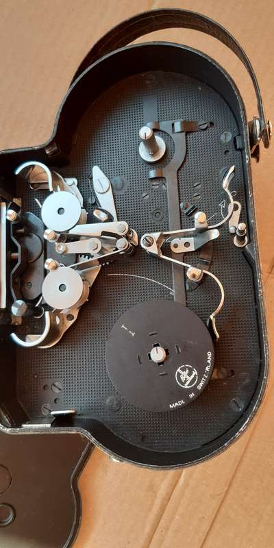 Vintage Bolex Paillard Movie Camera with Pan- Cinor Lens in a case
