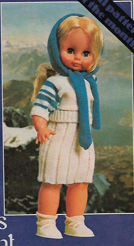 Knitting 12 Vintage 43 cm Doll Magazine PDF Patterns