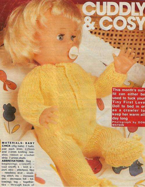 Knitting First Love Doll - Cuddly & Cosy Magazine (Digital - PDF Pattern)