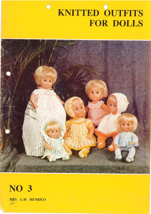 Knitting First Love Doll - Knitted Outfits for Dolls No 3  (PDF - Digital Pattern)