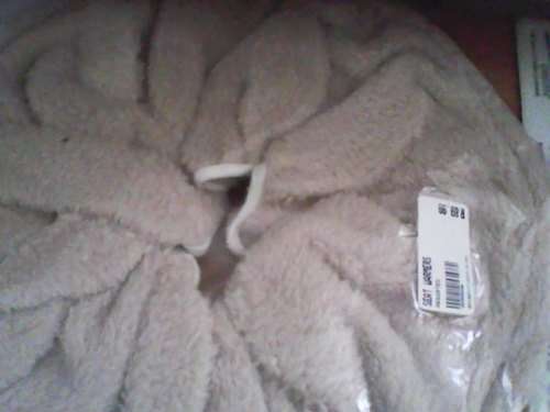 Coral Fleece Toilet Seat Warmer Beige Color