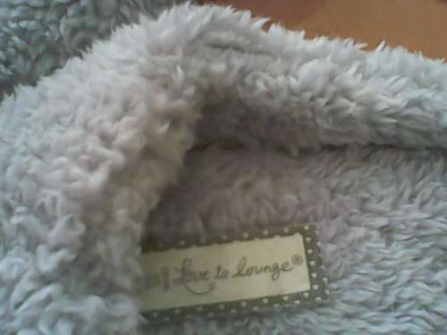Ladies Soft Silver Grey Slippers size 5 - 6 Brand New