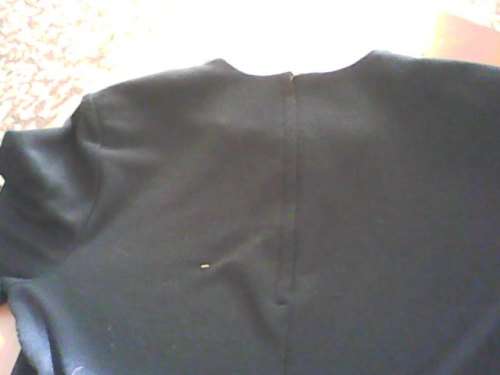 Vintage Black Dress with White Collar & Cuffs Size 38 by Truworths Good Condition