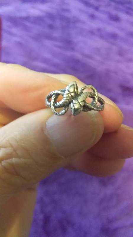Serpent/Snake Ring Sterling Silver Size N