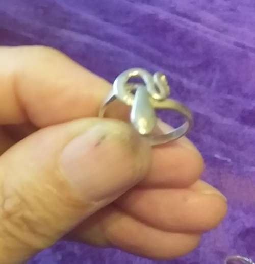 Serpent/Snake Ring Sterling Silver Size O