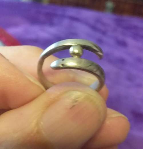 Serpent/Snake Ring Sterling Silver Size I