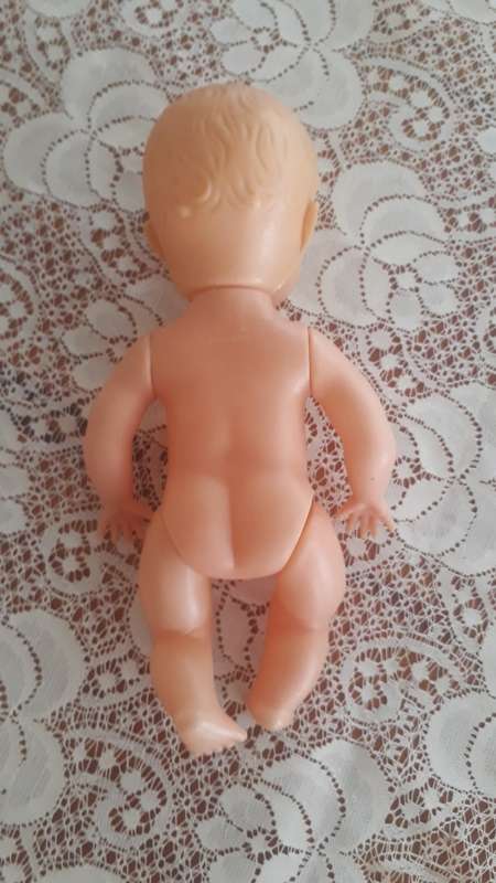 Vintage  Baby Doll Jointed Blue Sleep Eyes Made in Hong Kong - 1960`S