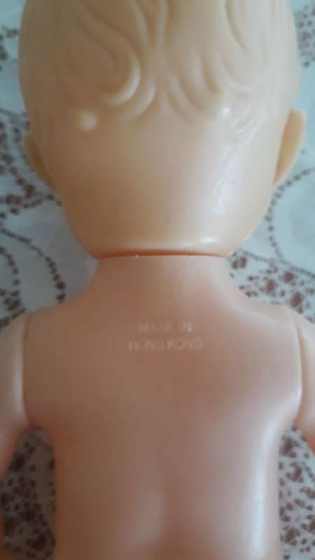 Vintage  Baby Doll Jointed Blue Sleep Eyes Made in Hong Kong - 1960`S
