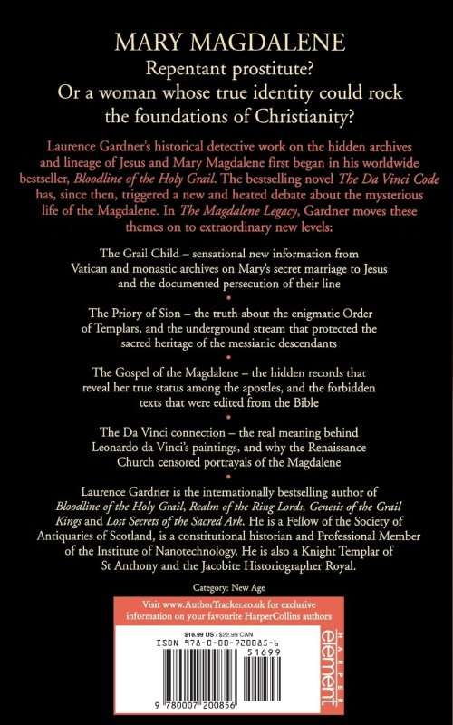 THE MAGDALENDE LEGACY - LAURENCE GARDNER - SOFTCOVER - GOOD CONDITION