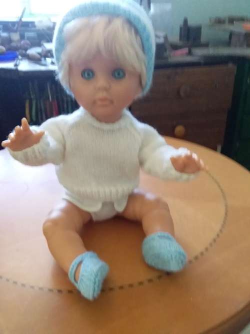 VINTAGE FIRST LOVE DOLLY - 48CM - NO MARKINGS ON FACE OR BODY IN BEAUTIFUL CONDTION