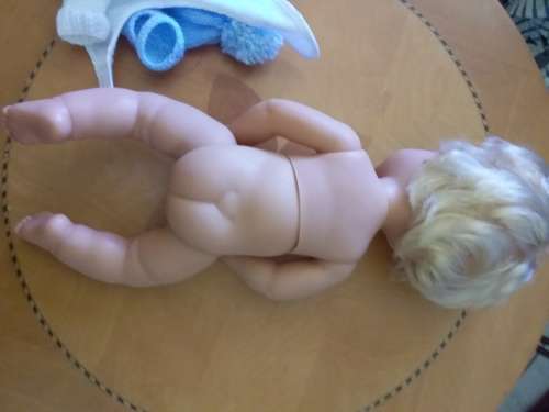 VINTAGE FIRST LOVE DOLLY - 48CM - NO MARKINGS ON FACE OR BODY IN BEAUTIFUL CONDTION