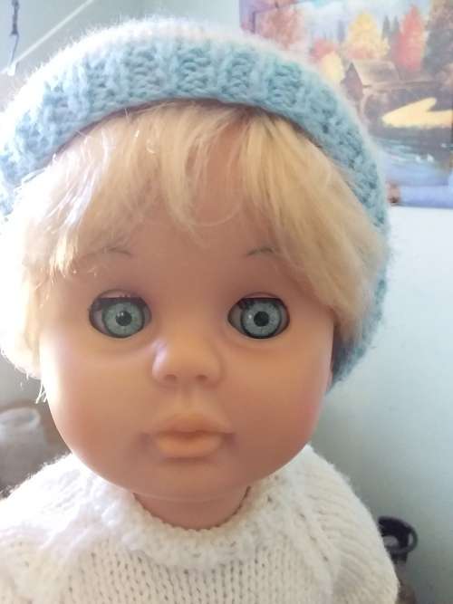 VINTAGE FIRST LOVE DOLLY - 48CM - NO MARKINGS ON FACE OR BODY IN BEAUTIFUL CONDTION