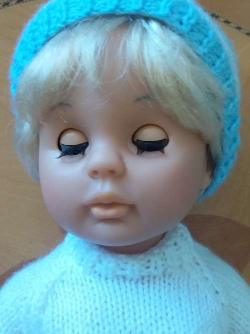 VINTAGE FIRST LOVE DOLLY - 48CM - NO MARKINGS ON FACE OR BODY IN BEAUTIFUL CONDTION