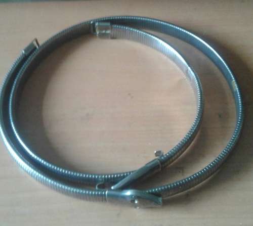 VINTAGE LADIES SIZE MEDIUM SERPENT STRETCH BELT IN SILVER COLOUR