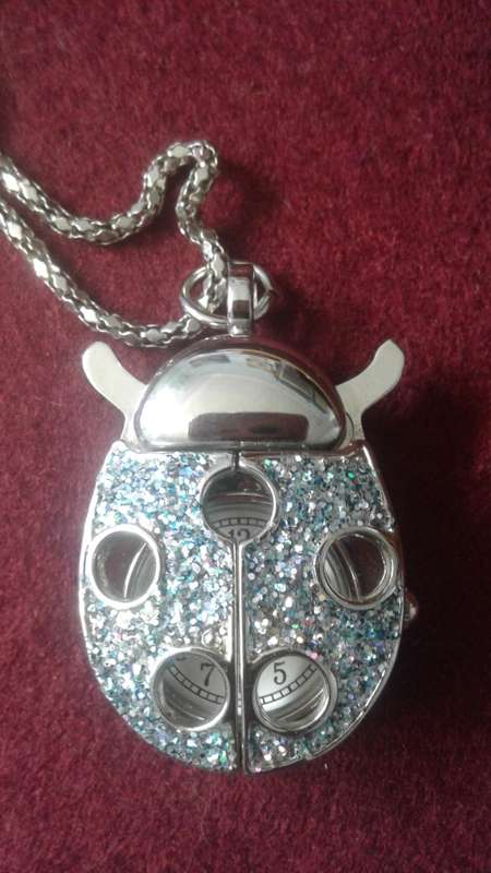 SCARAB WATCH NECKLACE