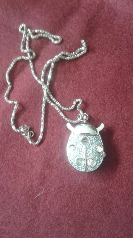 SCARAB WATCH NECKLACE