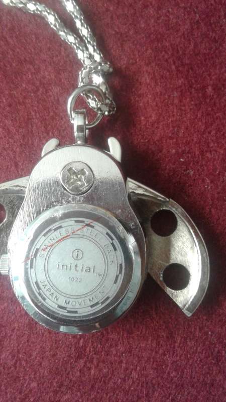 SCARAB WATCH NECKLACE