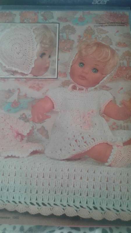 VINTAGE DOLL CROCHET: FIRST LOVE DOLL LITTLE LAYETTE YOUR FAMILY 1980