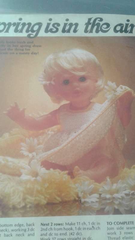 VINTAGE CROCHET DOLL: FIRST LOVE DOLL SPRING IS IN THE AIR