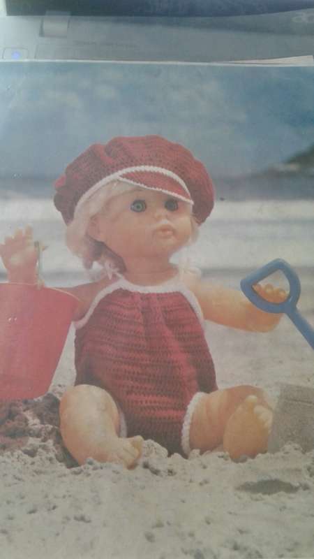 VINTAGE DOLL CROCHET: FIRST LOVE DOLL SEA SIDE OUTFIT