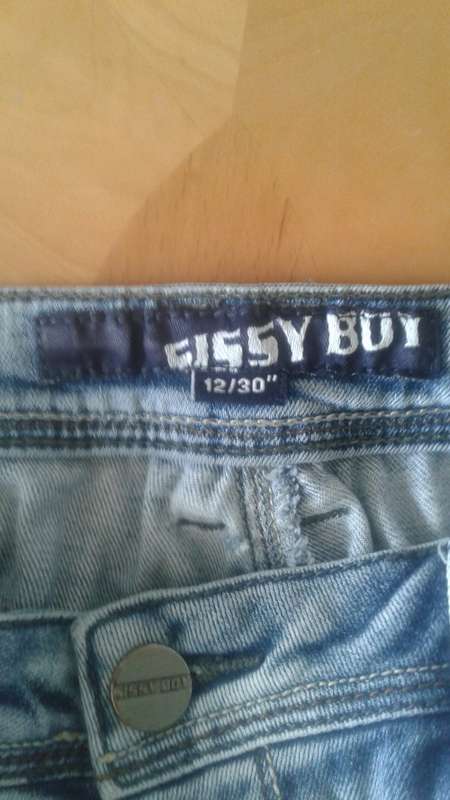 LIGHT VINTAGE SISSY BOY JEANS SIZE 12/30 - VERY GOOD CONDITION