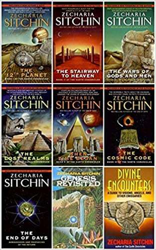 BOOKS NON-FICTION: A Complete Zecharia Sitchin Earth Chronicles Nine-Book Series Set,Like New