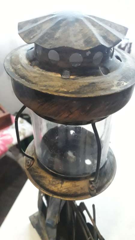 ANTIQUES AND COLLECTABLES: VICKING DISPLAY SHIP WITH A SCREW OFF TOP TO PUT A CANDLE IN