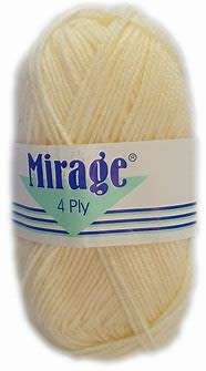MIRAGE 4 PLY 25G COL 014 PARCHMENT