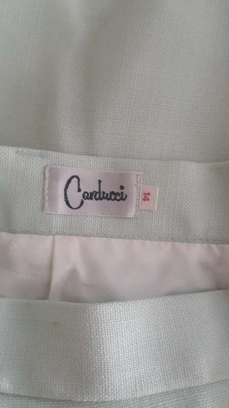Vintage Ladies Fully Lined Green Suite. Carducci - size 14 - Beautiful Condition