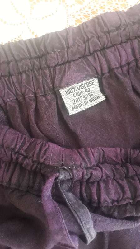 DARK PURPLE SKIRT  - Size L - Pre-Loved :- [Used - Like New]