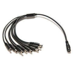 1 to 8 Way CCTV DC Power Supply Splitter Cable For PSU Security Camera DVR 9