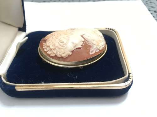 !!Crazy R1 Start!! Beautiful Condition Vintage Cameo Brooche