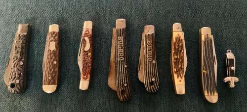8x Vintage Collectors Knives!! Various Makes Best-Bulbro and More!