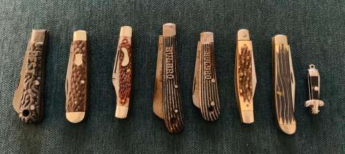 8x Vintage Collectors Knives!! Various Makes Best-Bulbro and More!