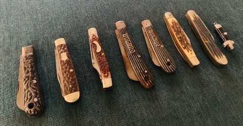 8x Vintage Collectors Knives!! Various Makes Best-Bulbro and More!