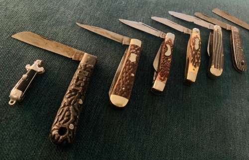 8x Vintage Collectors Knives!! Various Makes Best-Bulbro and More!