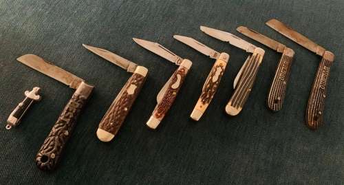 8x Vintage Collectors Knives!! Various Makes Best-Bulbro and More!