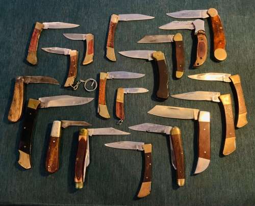 19x Antique Solid Collectors Knife Lot-Various Makes!