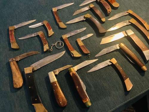 19x Antique Solid Collectors Knife Lot-Various Makes!