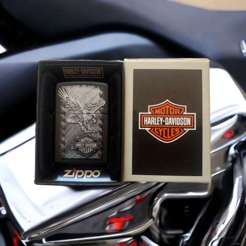 Rare Collectable Never Used Vintage Harley Davidson Zippo Lighter-In Original Holder!